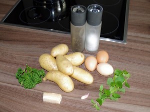 Kartoffel Frikadellen mit Minze - Die Zutaten