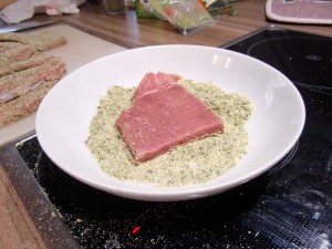 Kalbsschnitzel in Pistazienpanade (3)