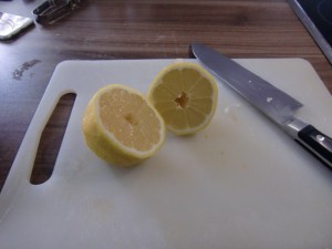 Hähnchenschegel mit Zitrone